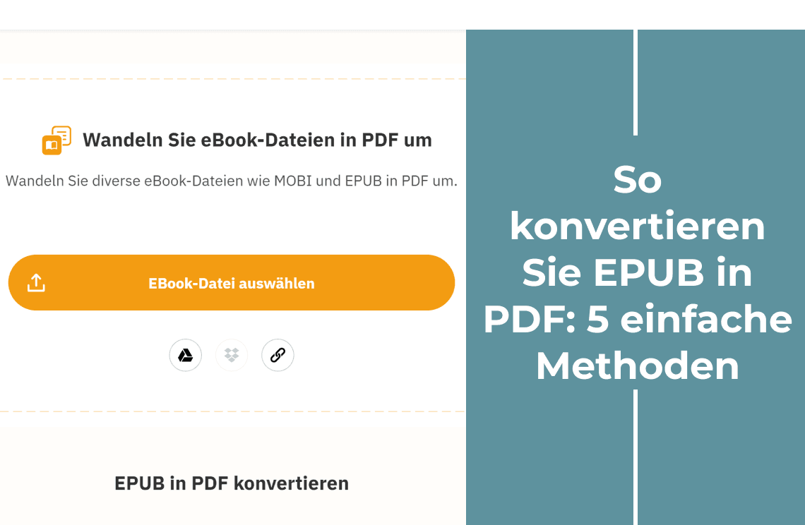 So konvertieren Sie EPUB in PDF 1140x744