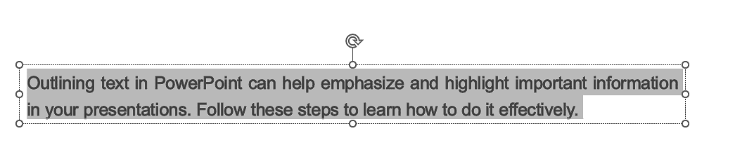 Step 1 Highlight the Outlined Text.png
