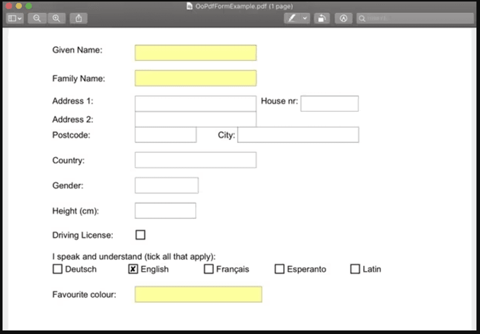 Step 1: Open the PDF Form