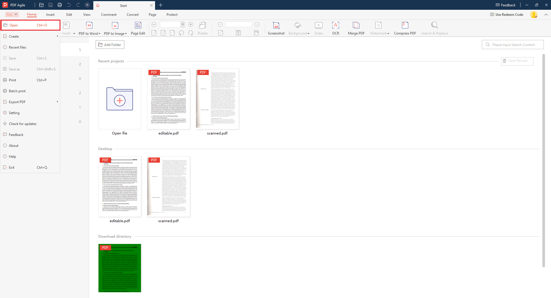 Step 1 Open the PDF document