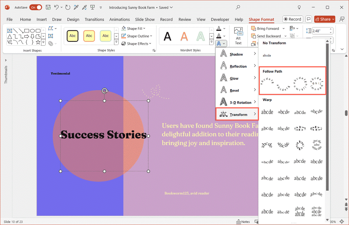 Step 1 Set Up Text & Shape.png