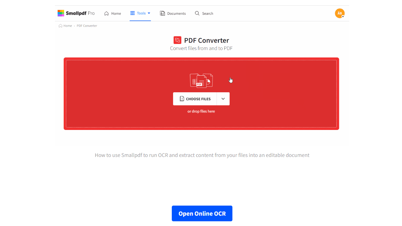 Step 1 Visit Smallpdf