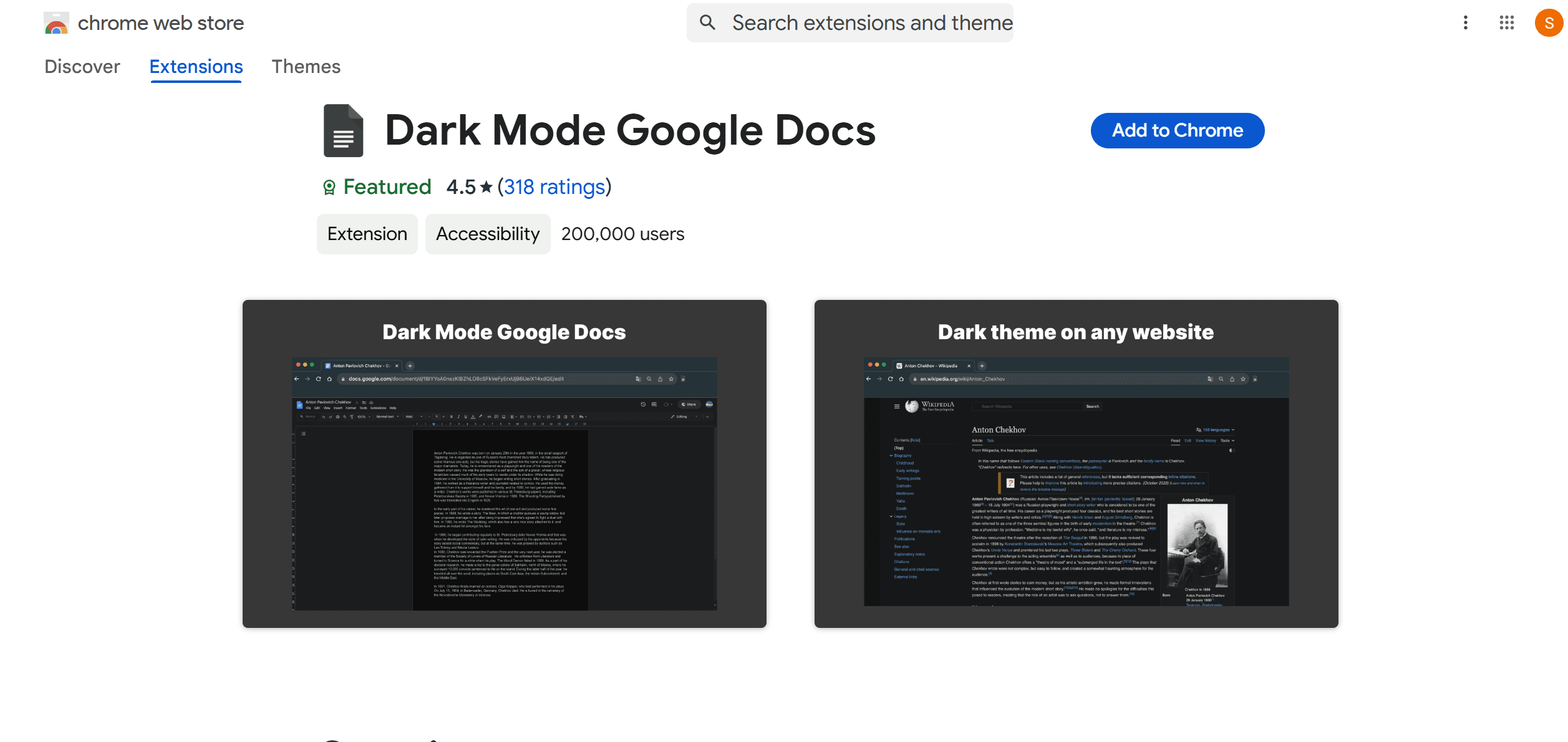 Step 2: Conduct a Search for a Dark Mode Extension