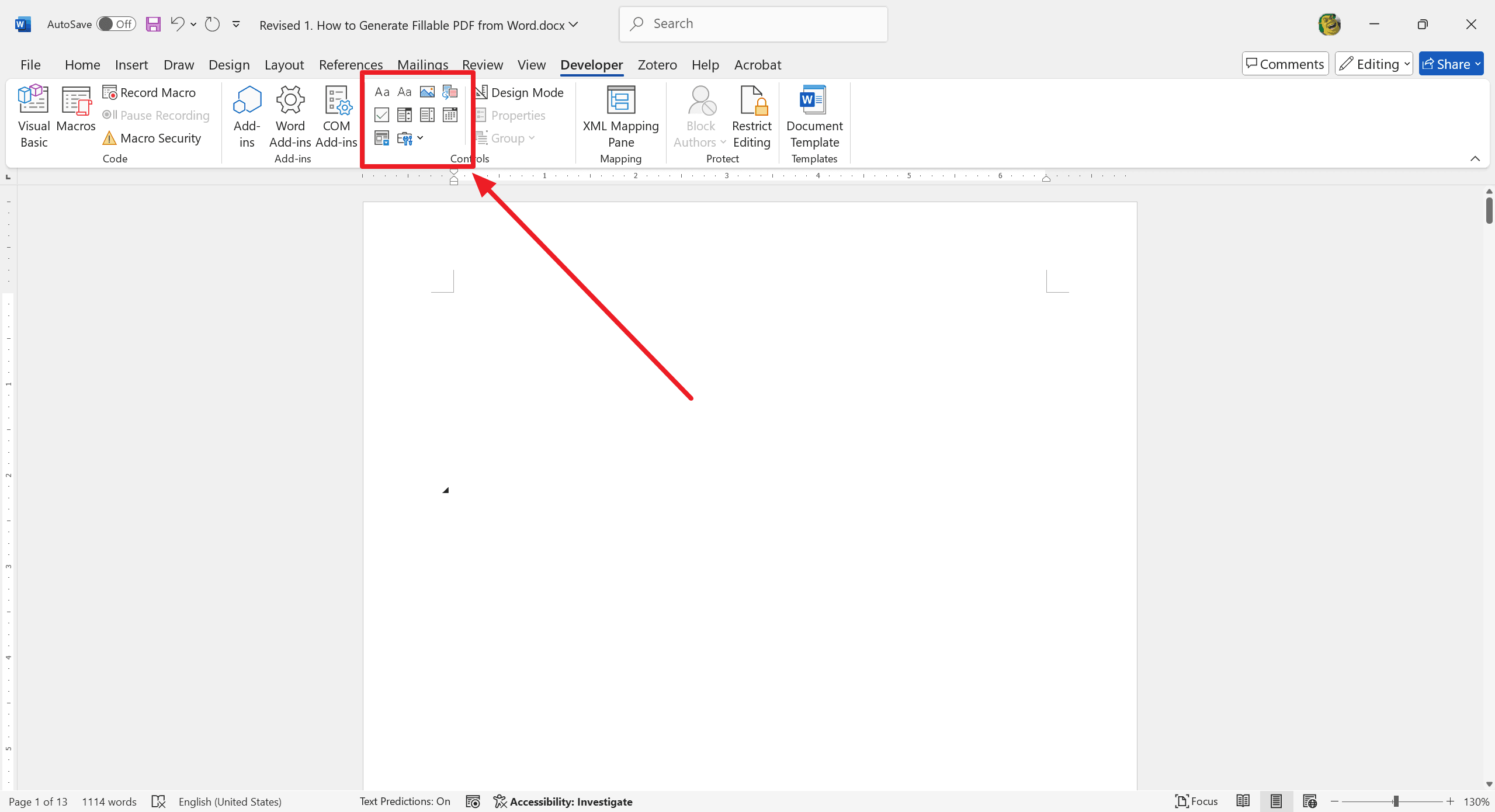 Step 2: Design Your Fillable Form