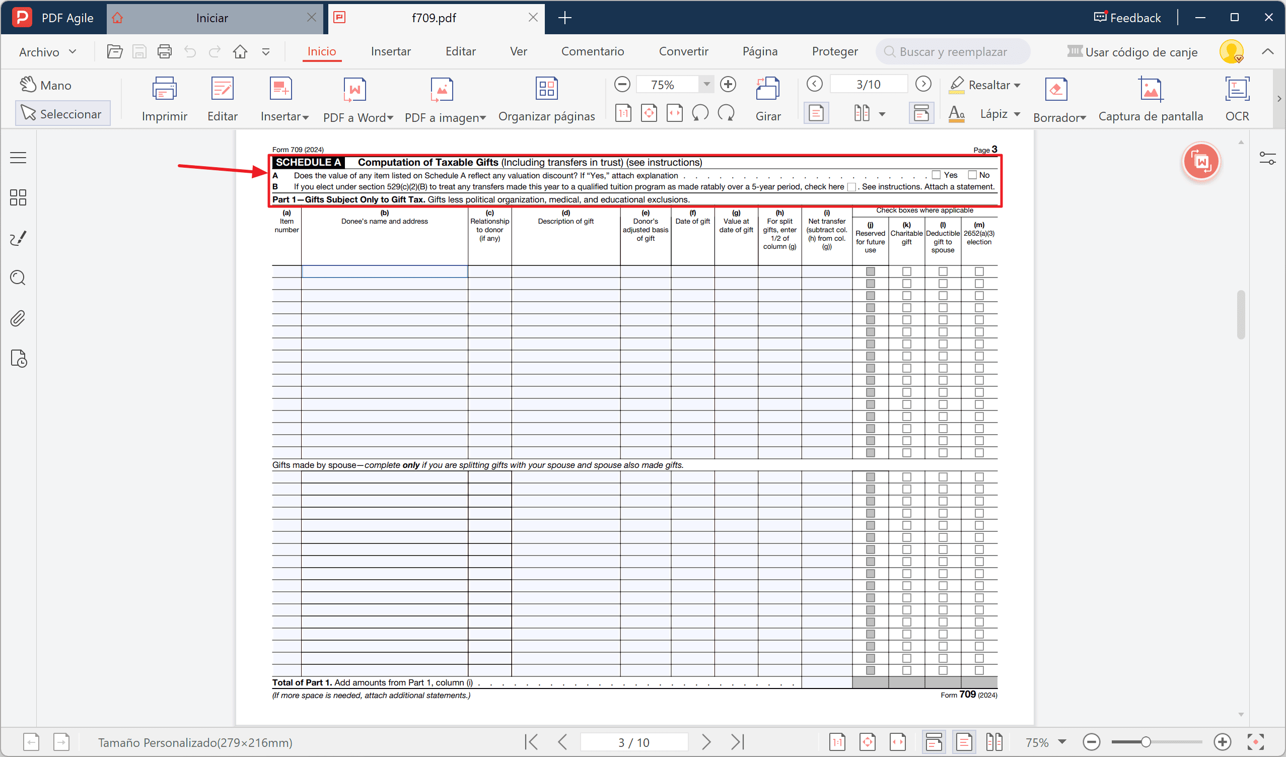 Step 3: Compute Your Taxable Gifts (Schedule A)
