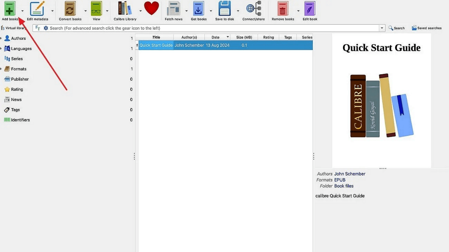 Step 3: Detailed guide on converting eBooks to PDF format using Calibre
