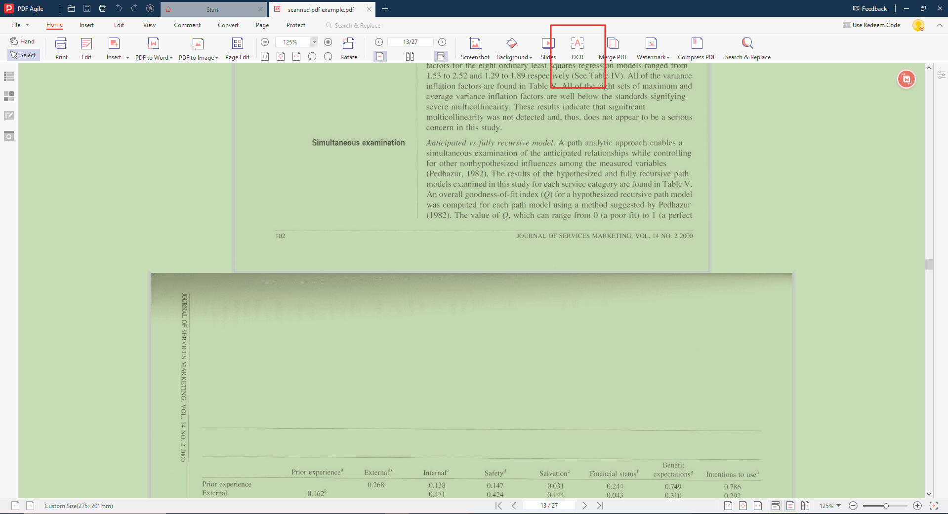 Step 3 Initiating OCR Conversion directly