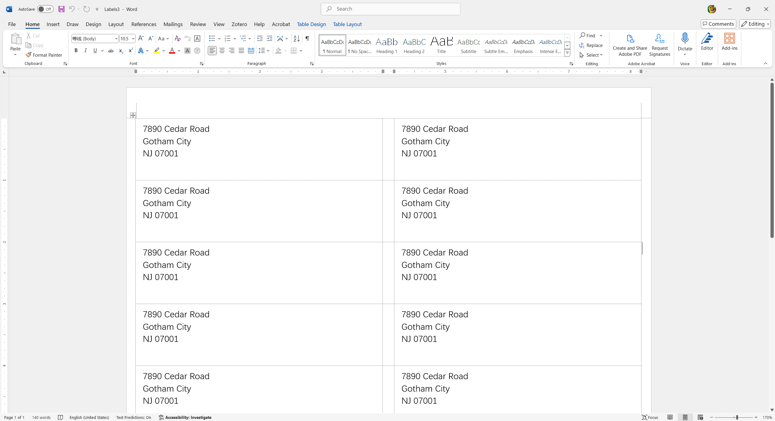 Step 3. Selecting Label Size and Type