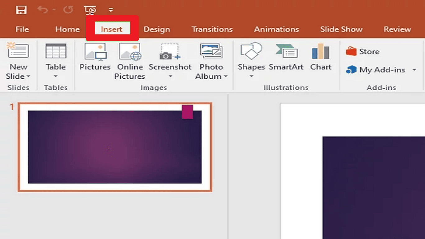 Step 4 Access the Insert Tab in PowerPoint.png