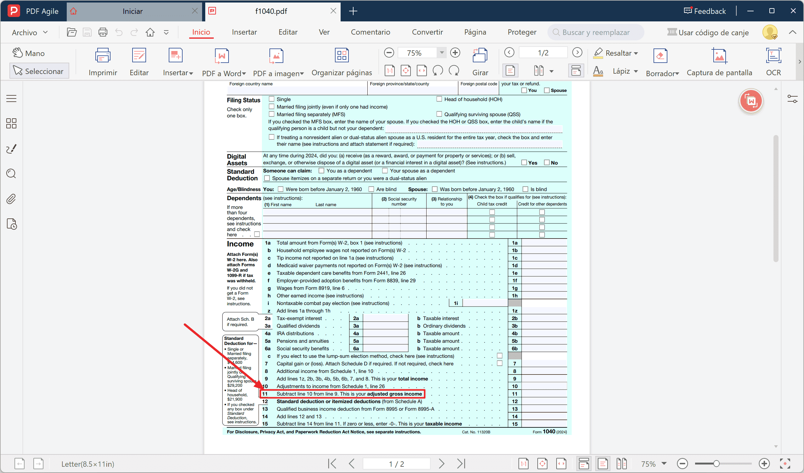 Step Three: Adjusted Gross Income