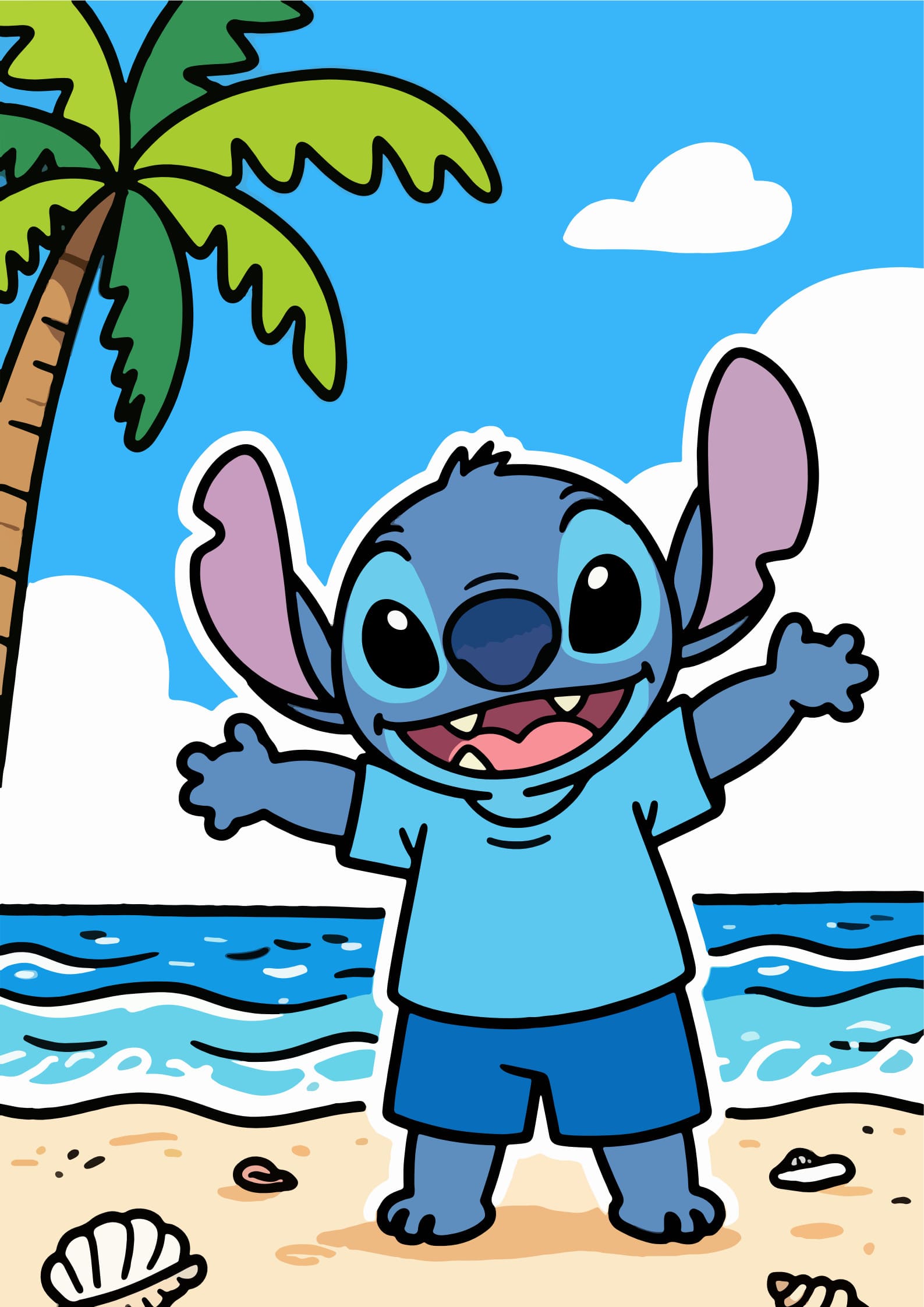 Stitch Coloring Pages