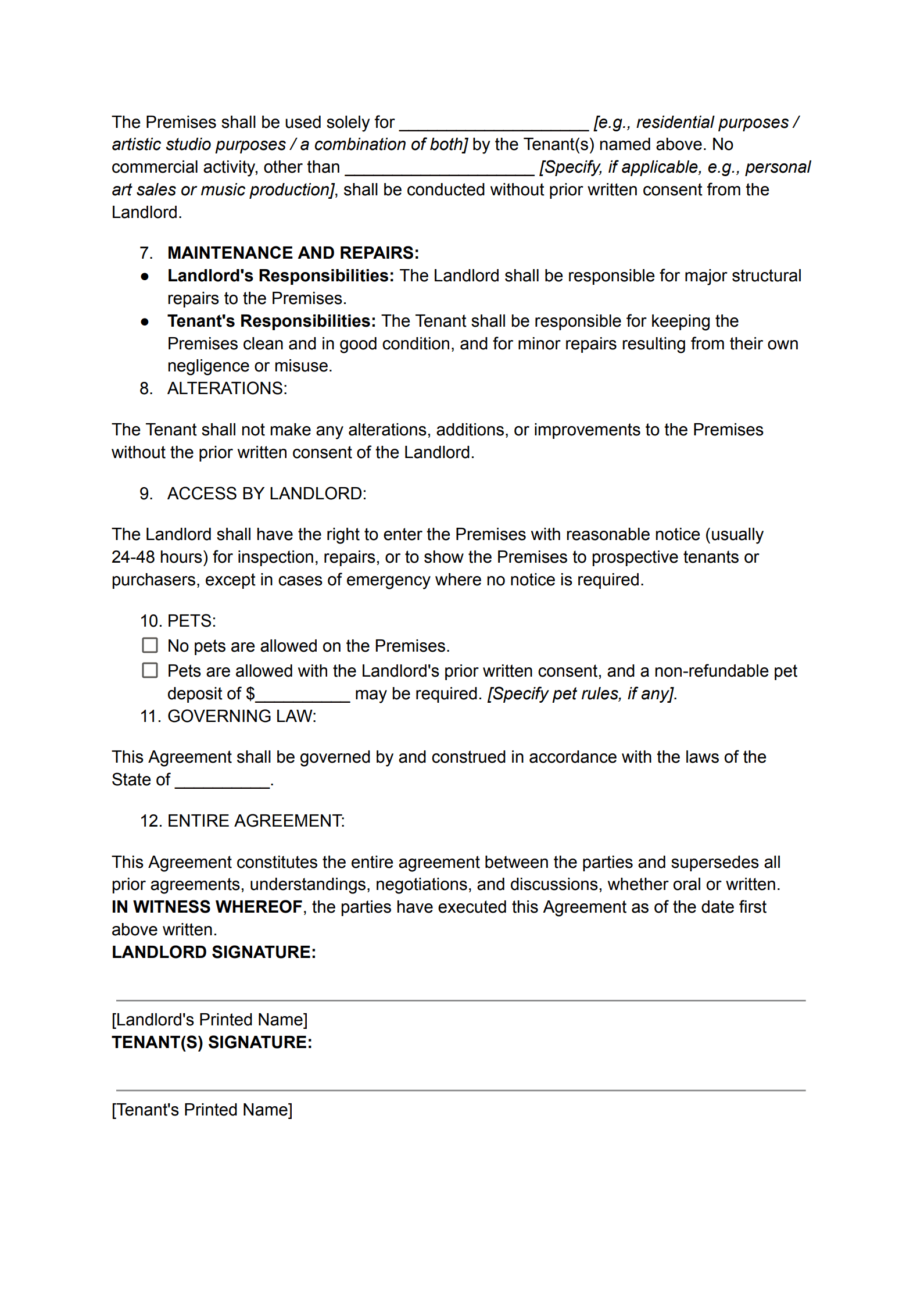 Studio Rental Agreement Templates_page_2