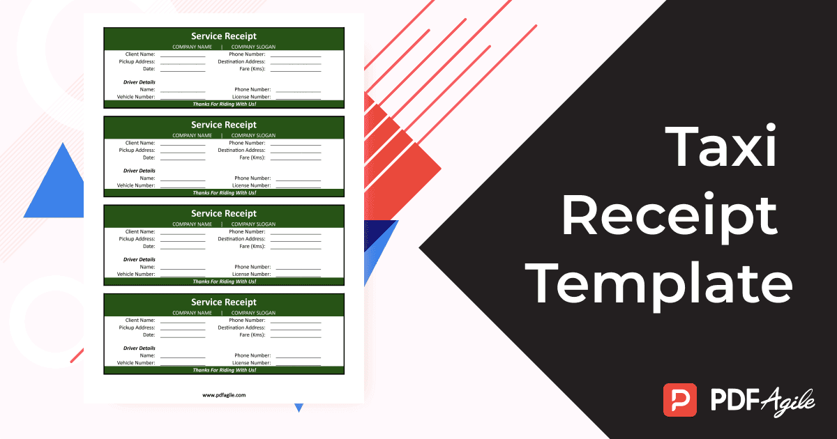 Taxi Receipt Template