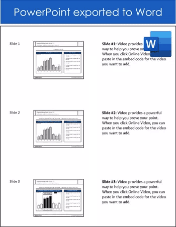 This process converts your PowerPoint file into a Word document.png