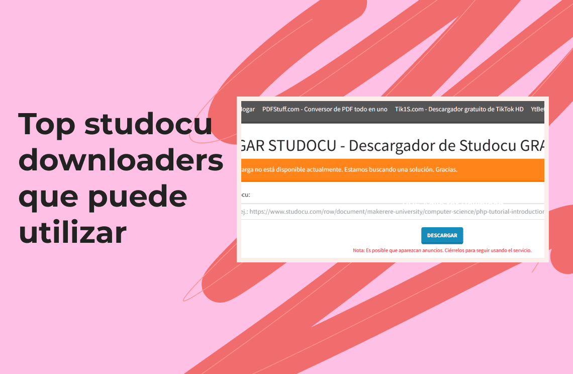 Top 7 Studocu Downloaders: obtenga los documentos que necesita.