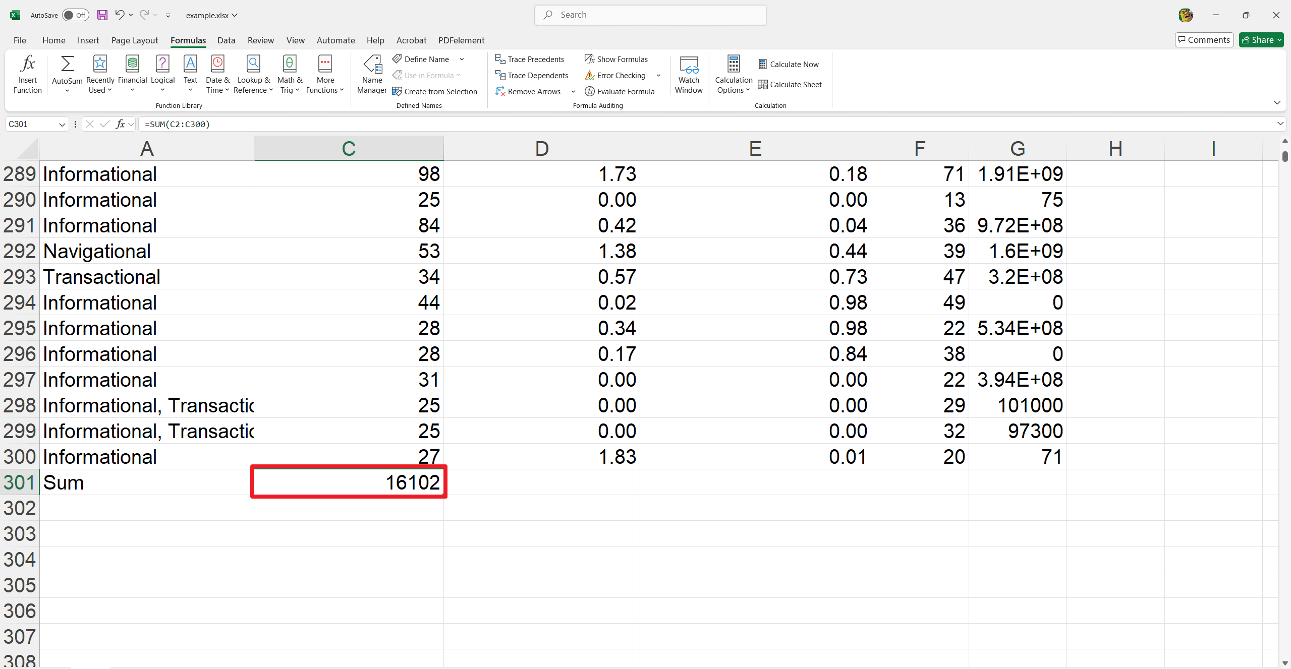 Understanding AutoSum