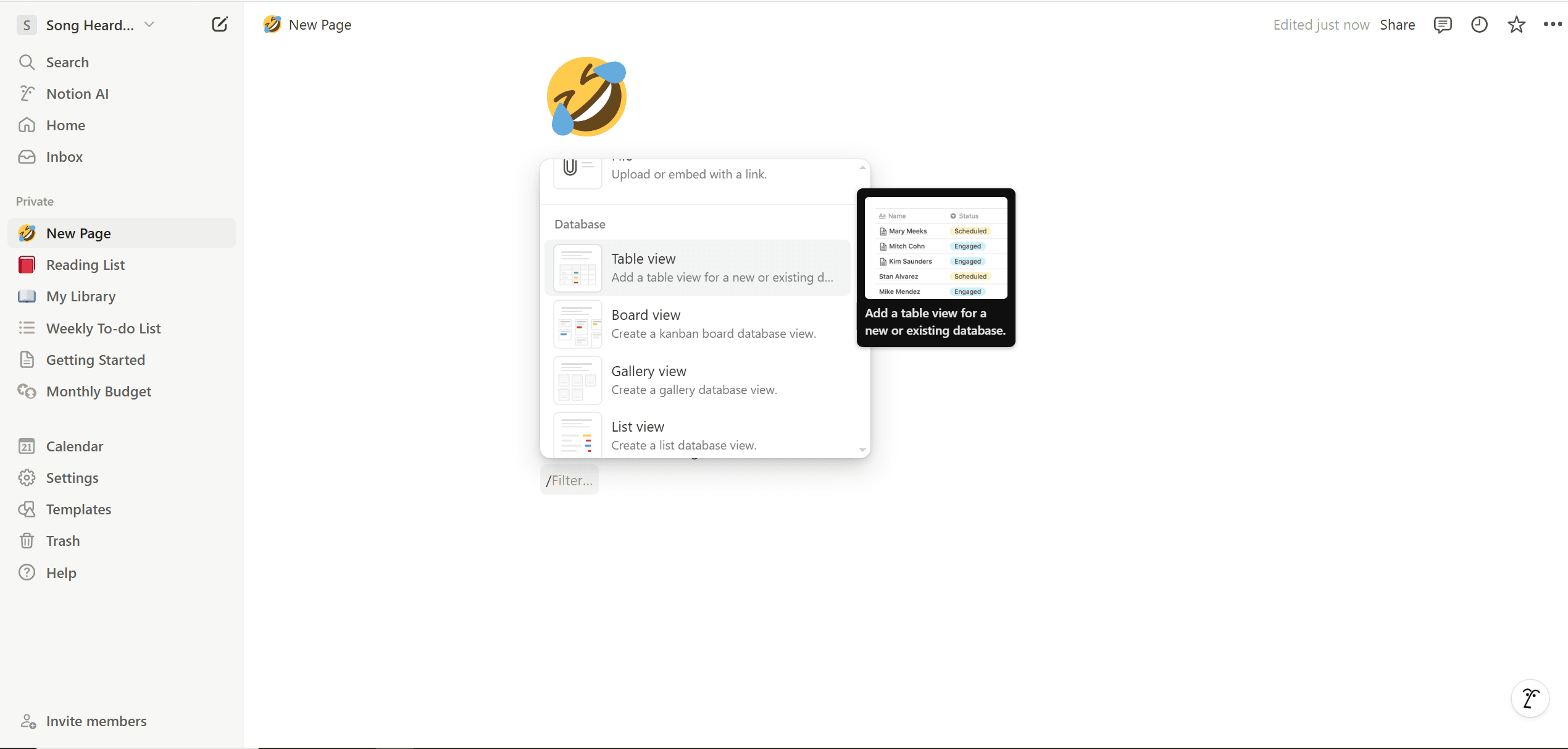 Using Inline Databases