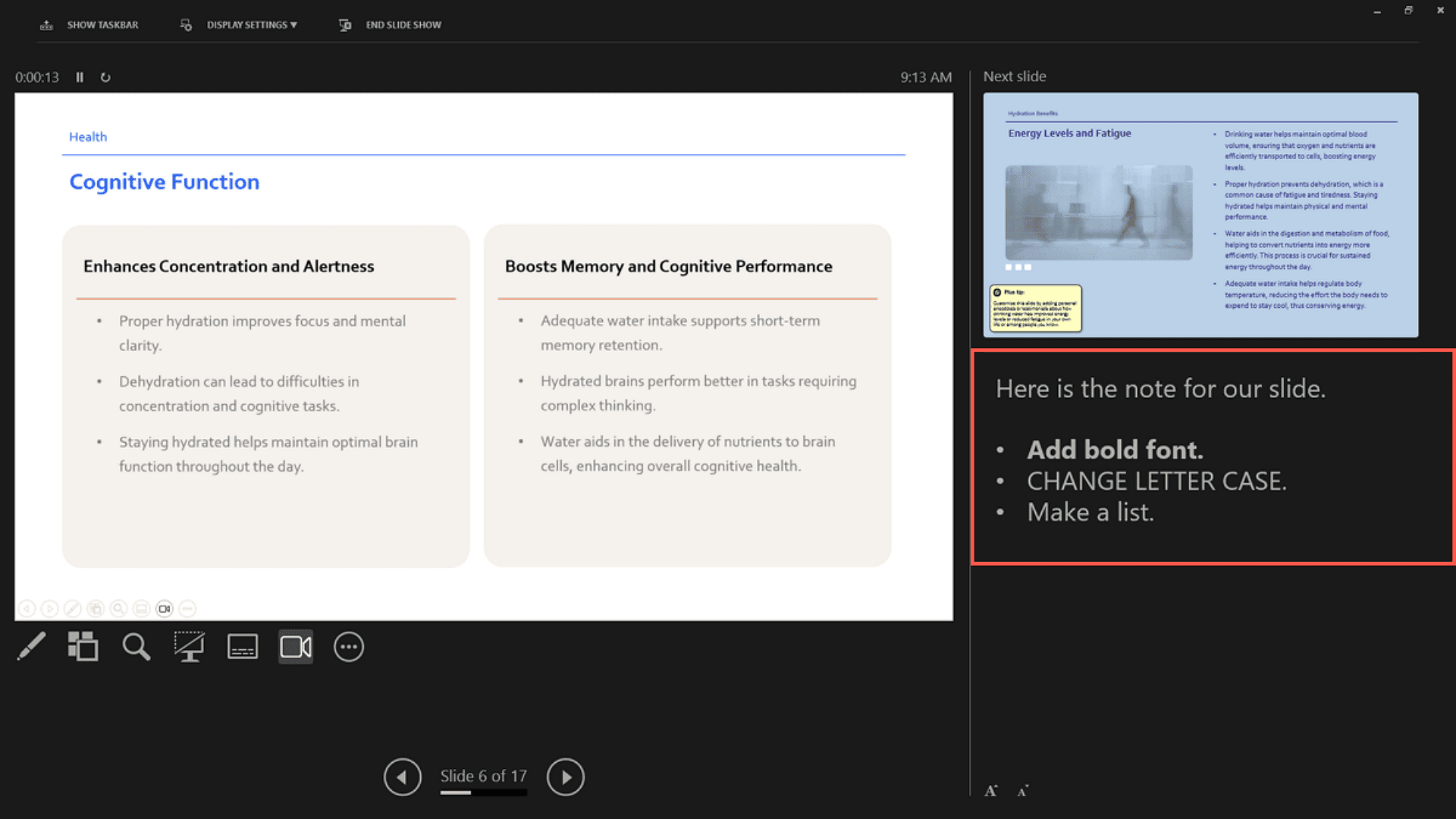 Using Presenter View