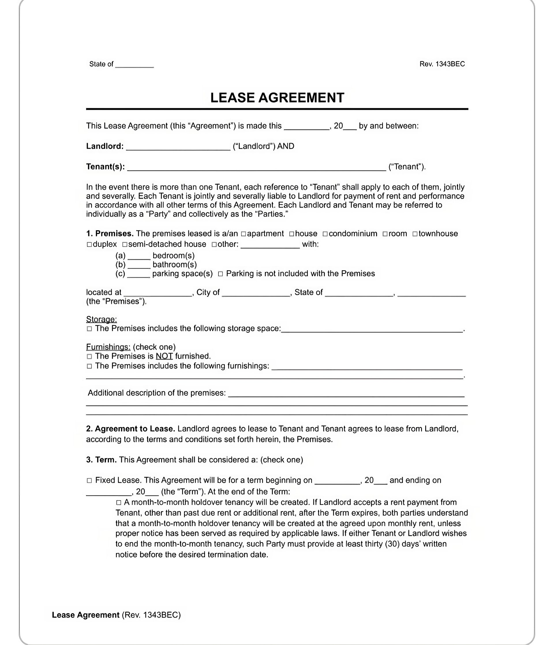 What Should Be Included in the Lease Agreement?