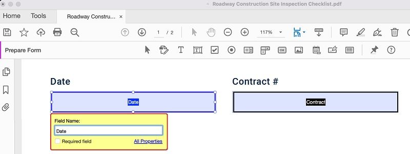 add date to pdf adobe