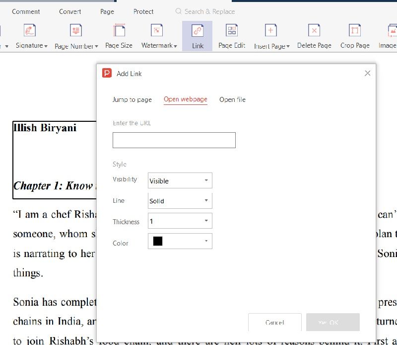 add hyperlink to pdf pdf agile step 4