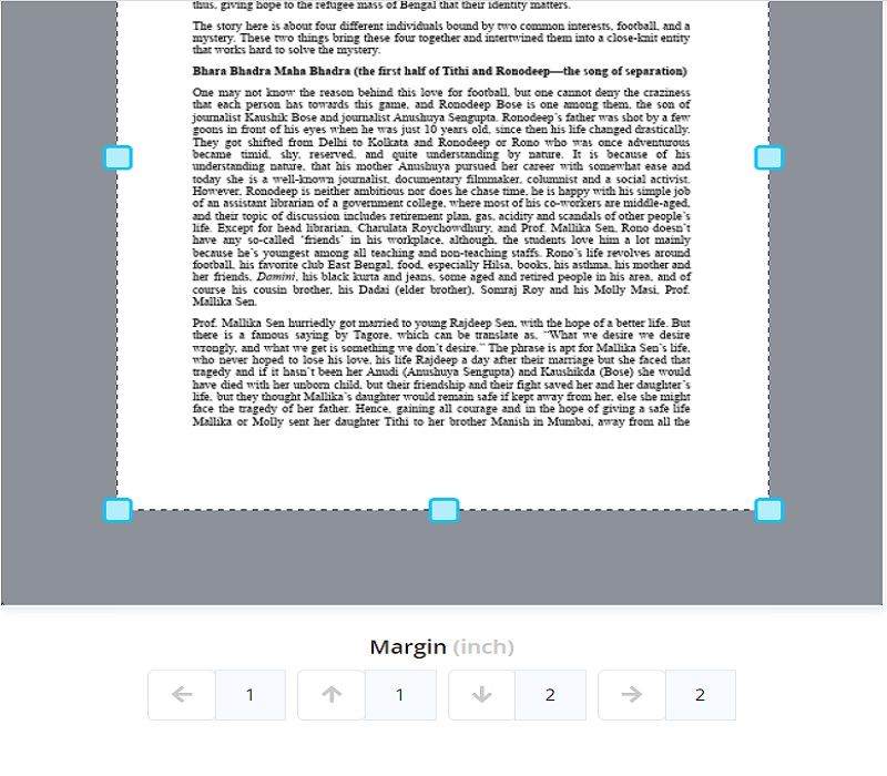 windows pdf reader margins