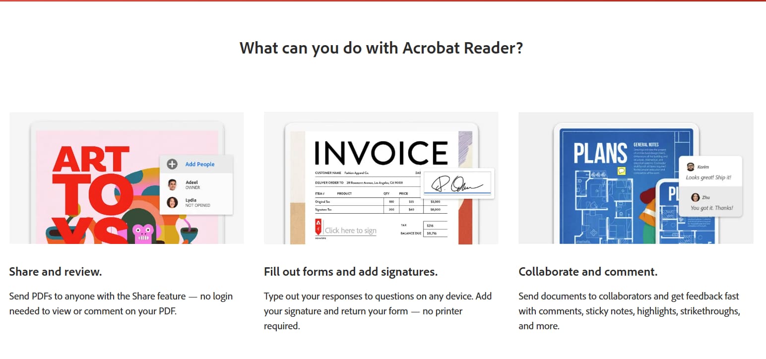 adobe acrobat pricing free plan details