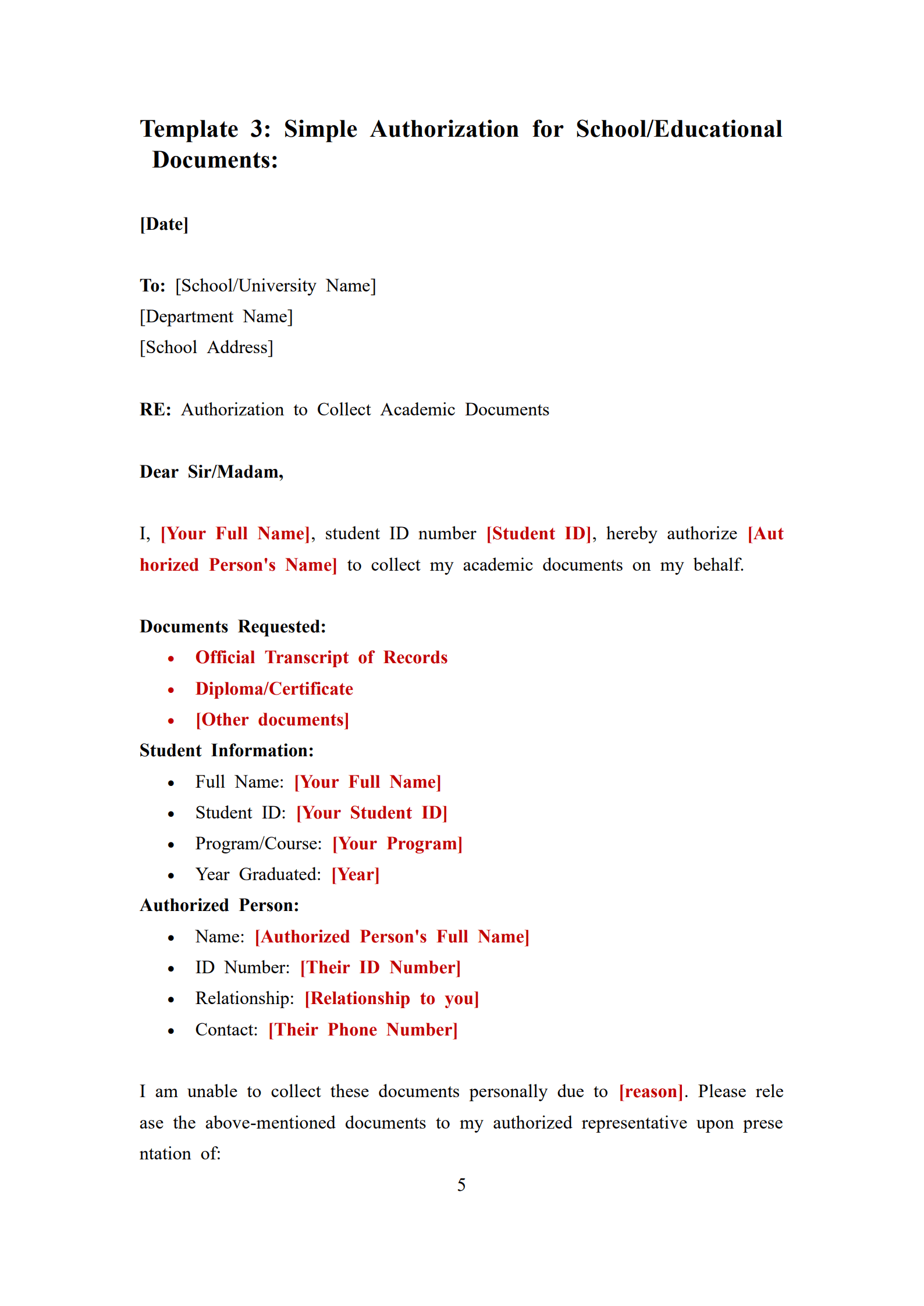 Authorization Letter Template to Collect Documents_5