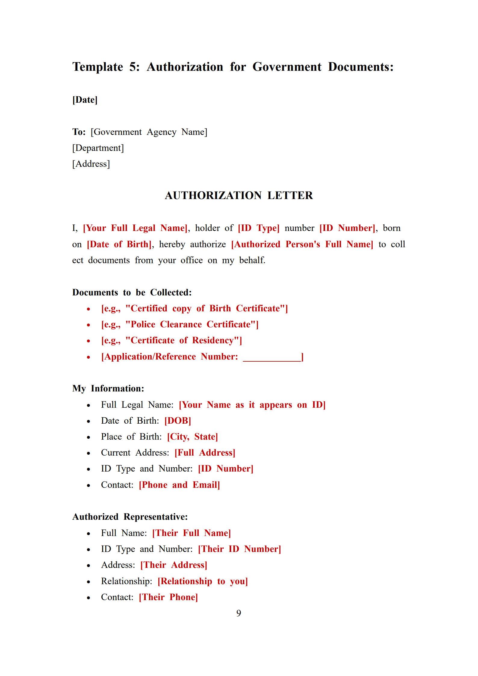 Authorization Letter Template to Collect Documents_9