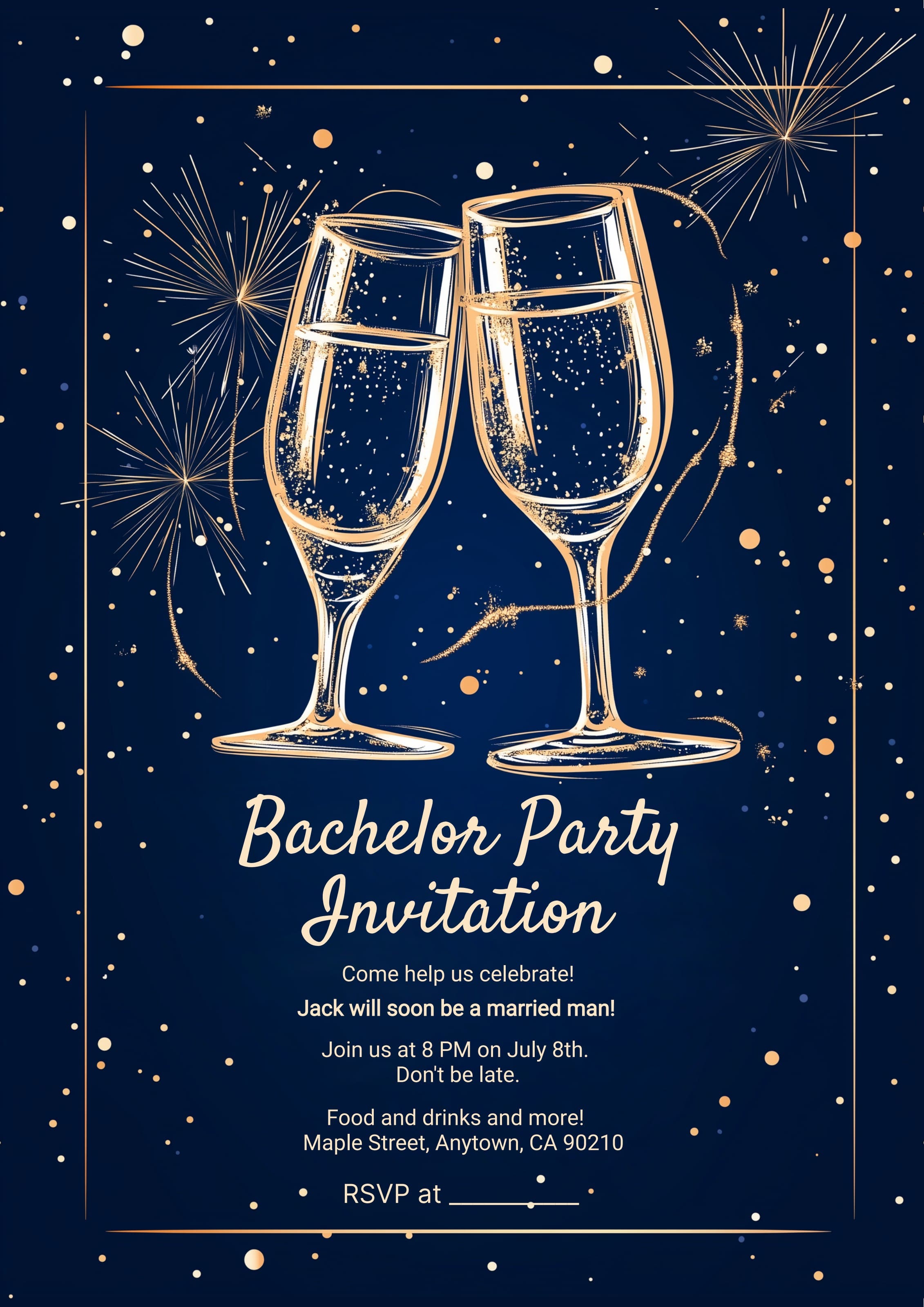 bachelor party invitation template