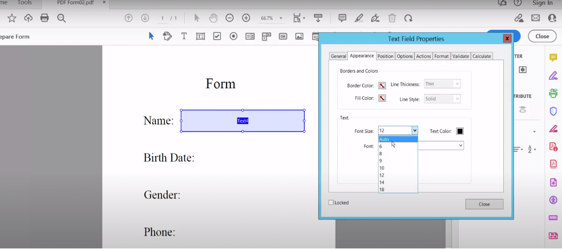 How To Change Font Size In Adobe Comment Box