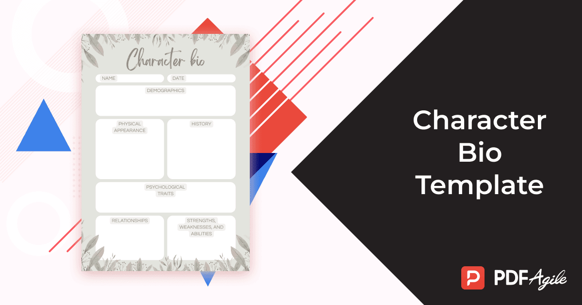 character bio template