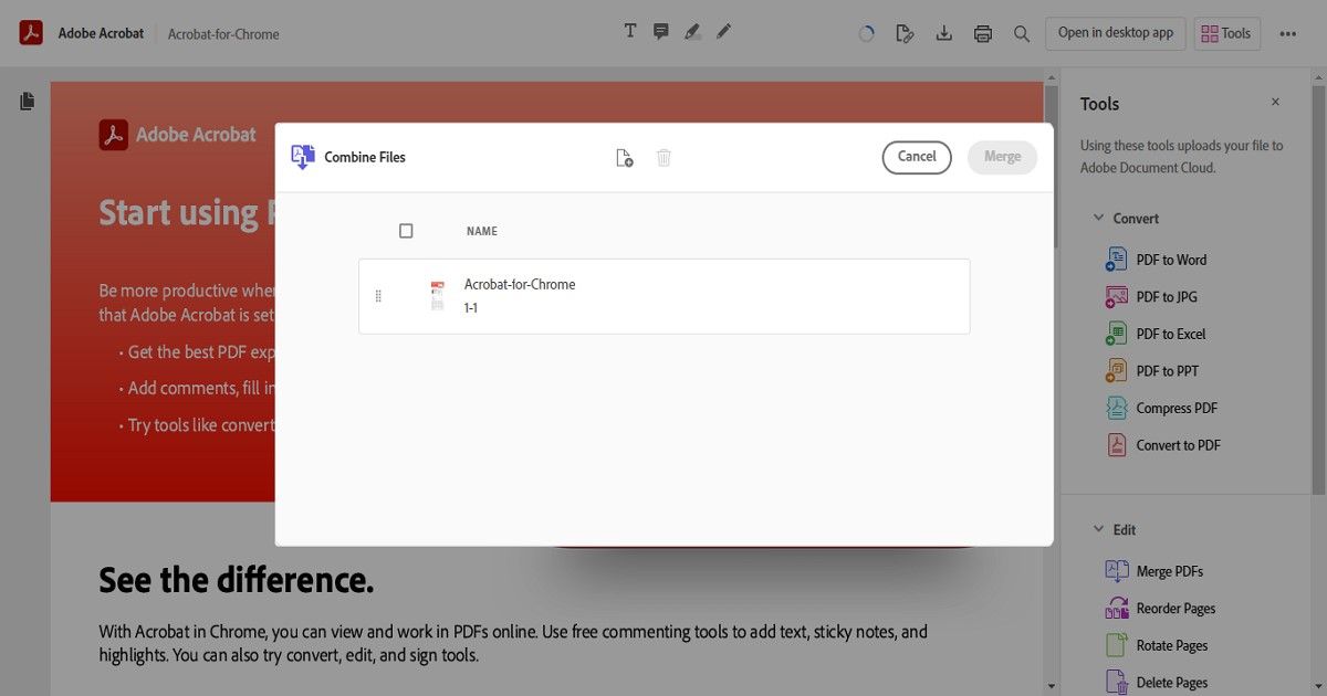 adobe acrobat chrome extension