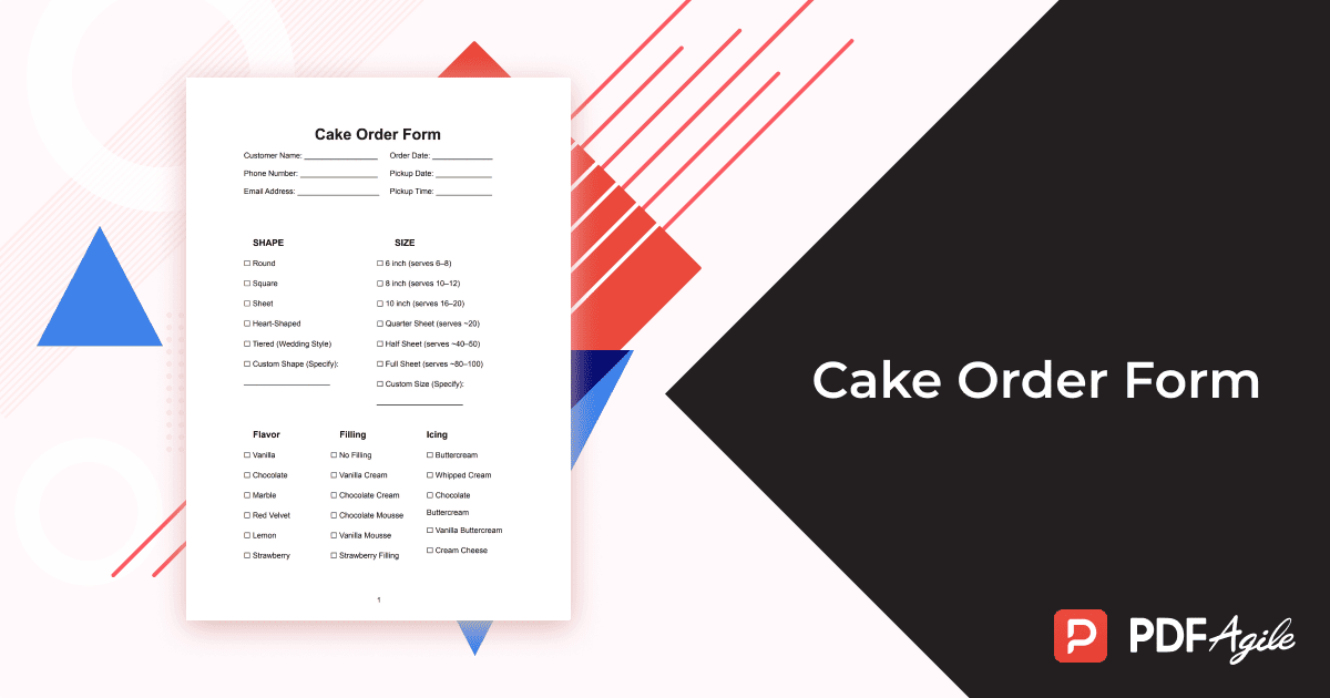 costco cake order form