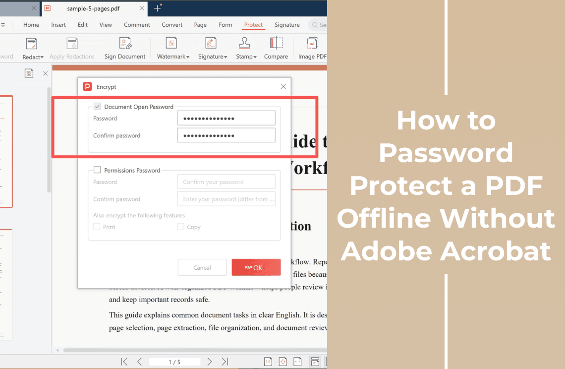 how-to-password-protect-a-pdf-offline-without-adobe-acrobat-cover