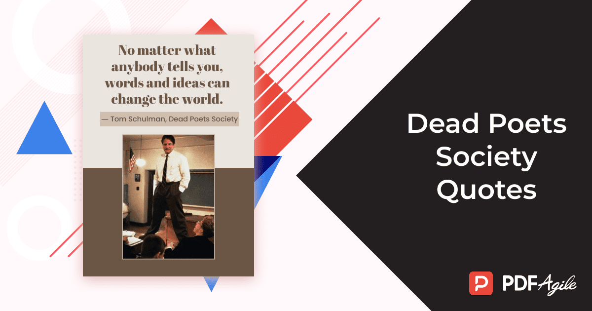 dead poets society quotes