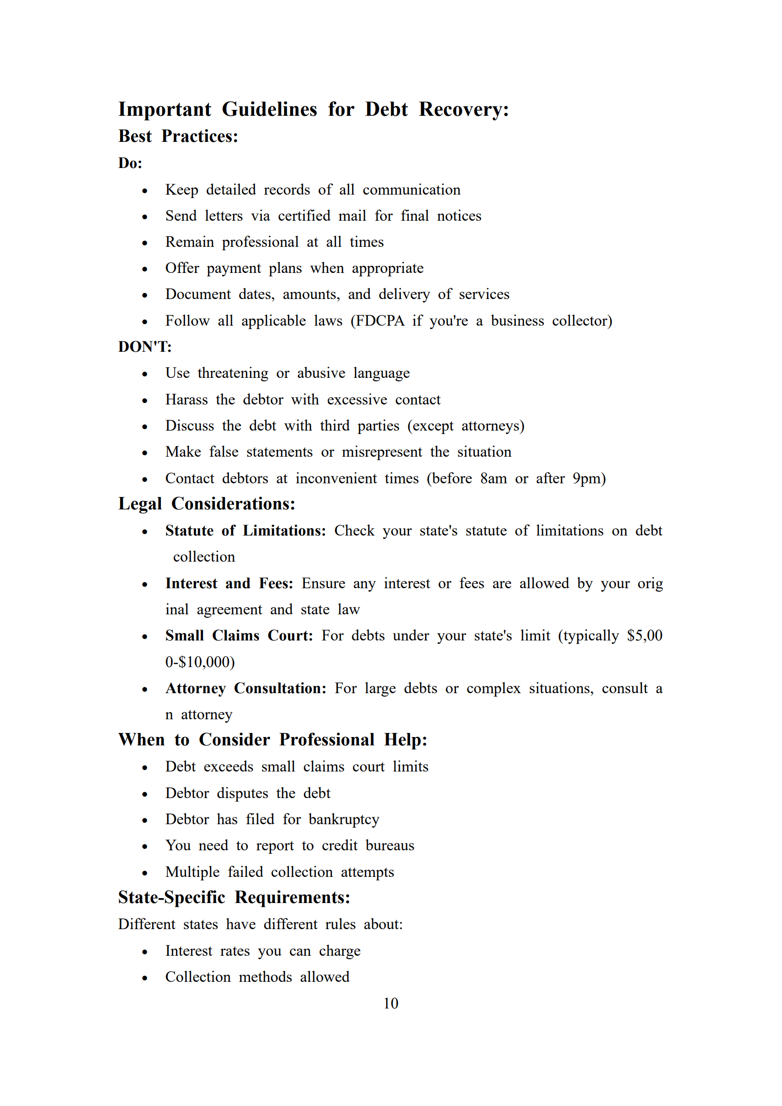 Debt Recovery Letter Templates_10