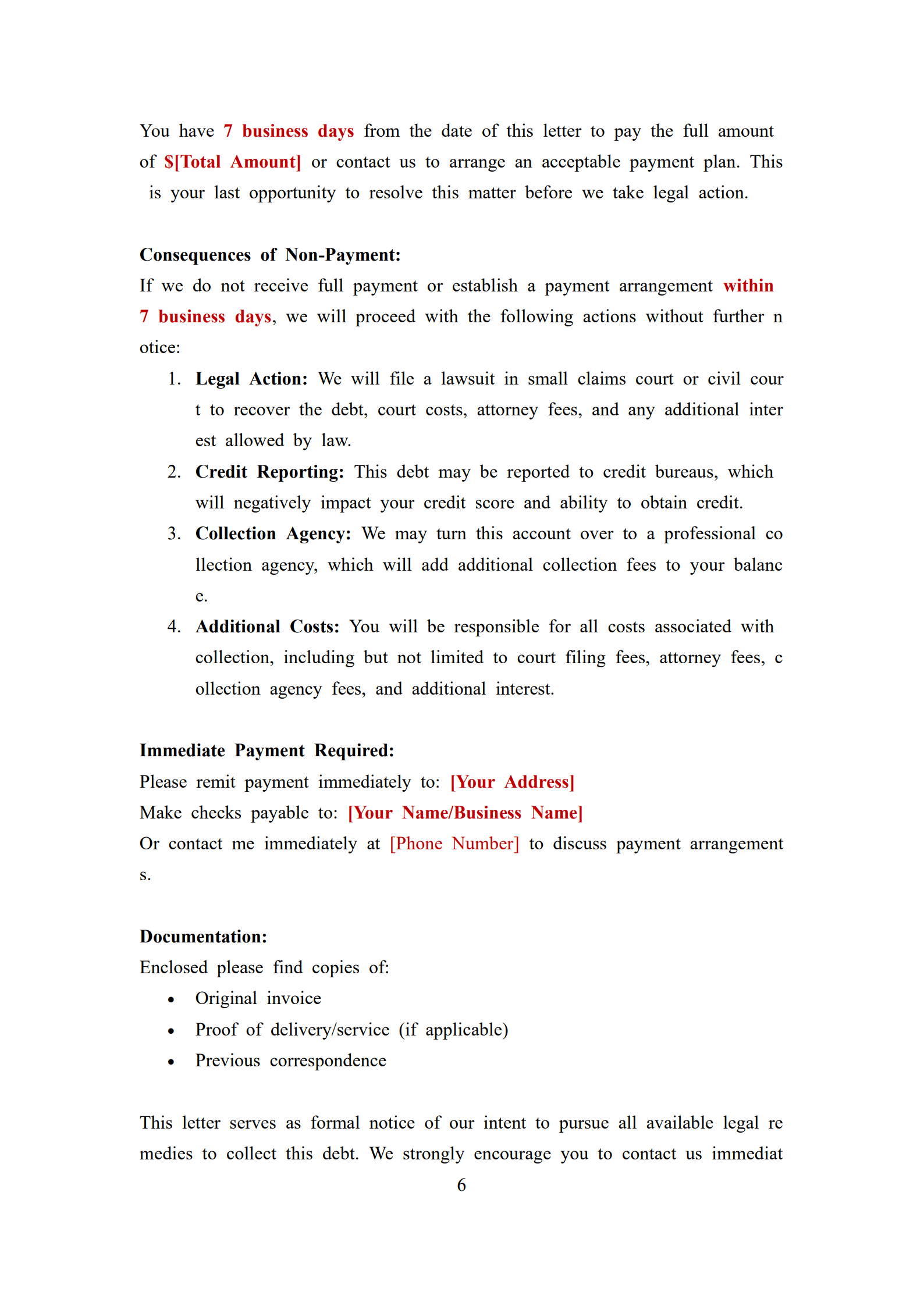 Debt Recovery Letter Templates_6