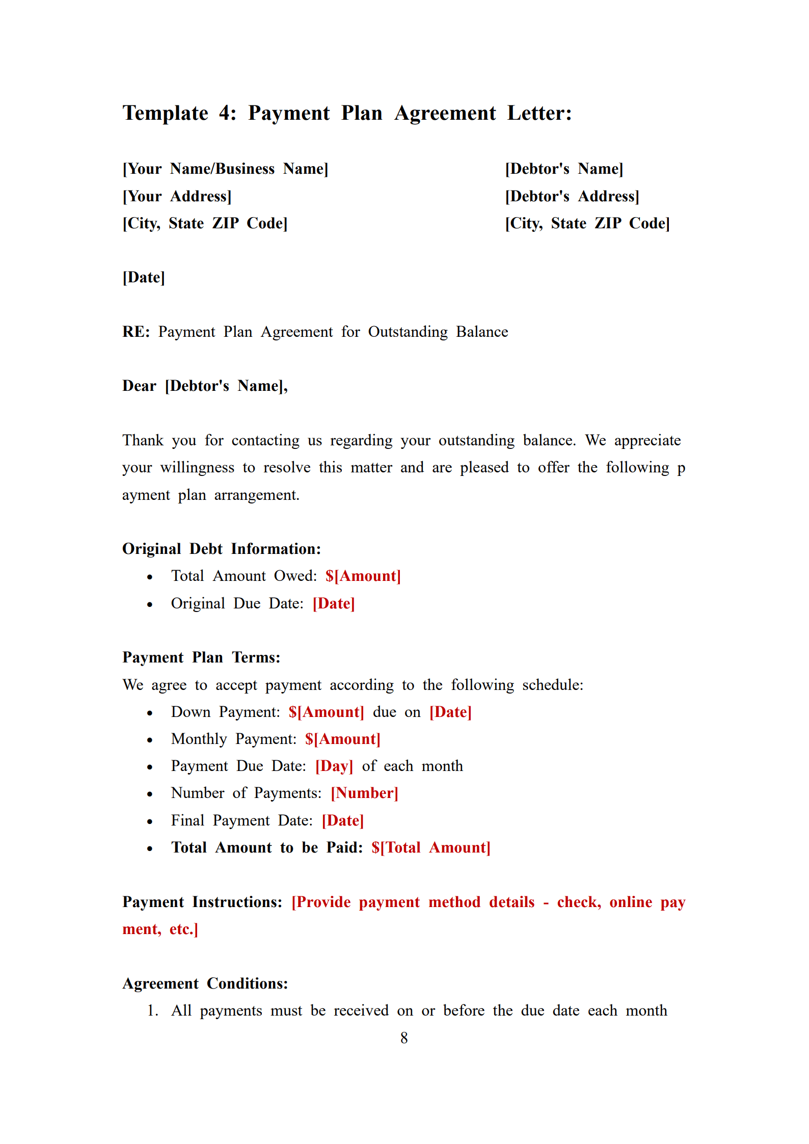 Debt Recovery Letter Templates_8