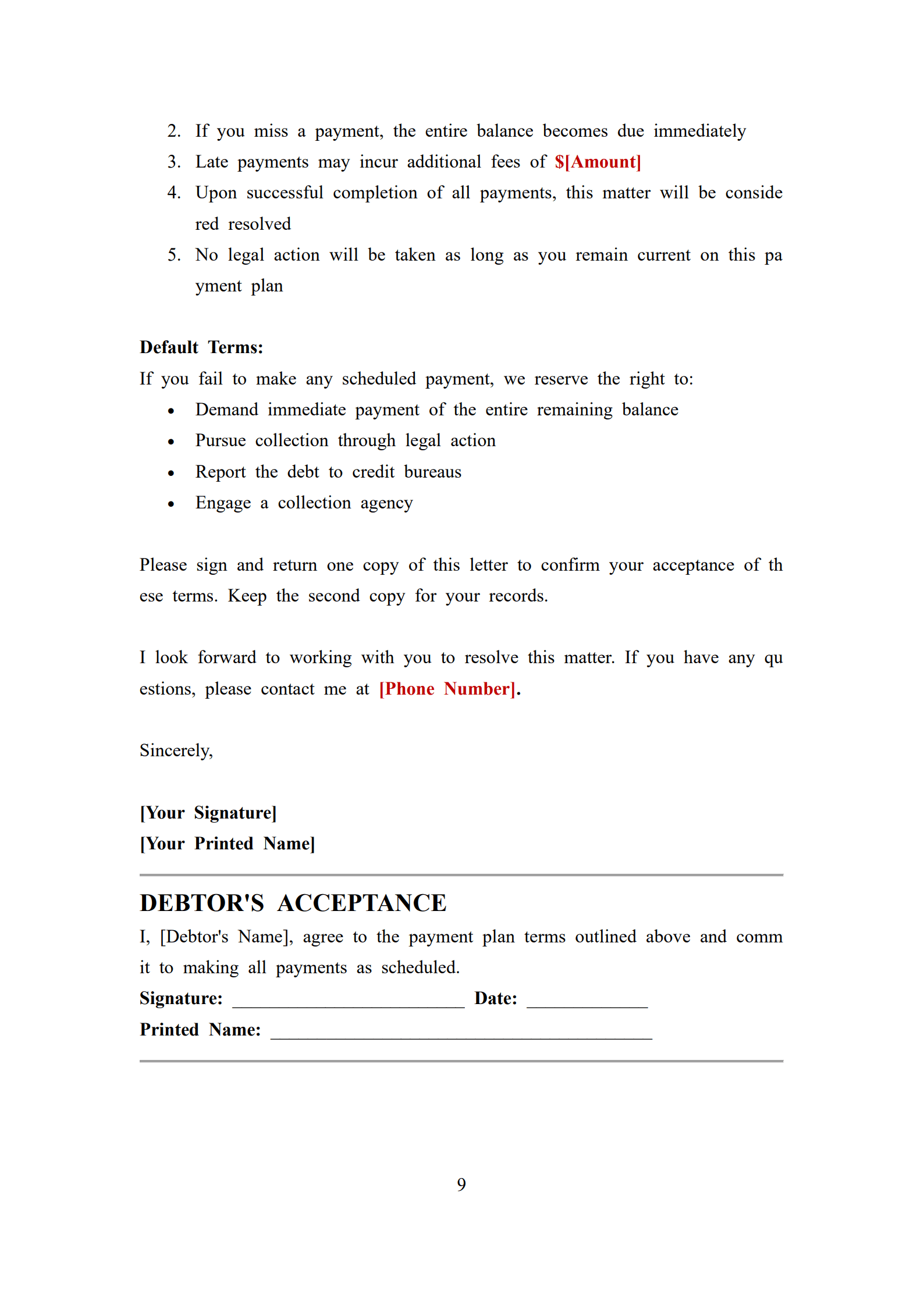 Debt Recovery Letter Templates_9