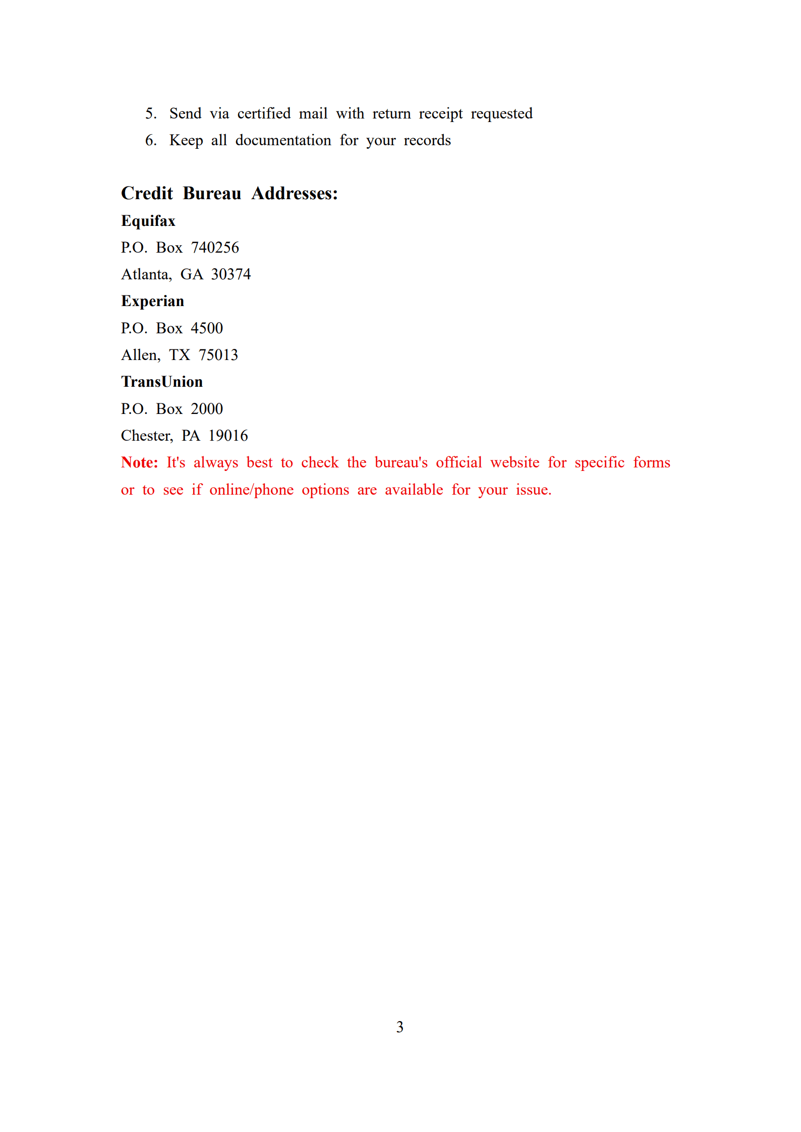 Dispute Credit Report Letter Template_3