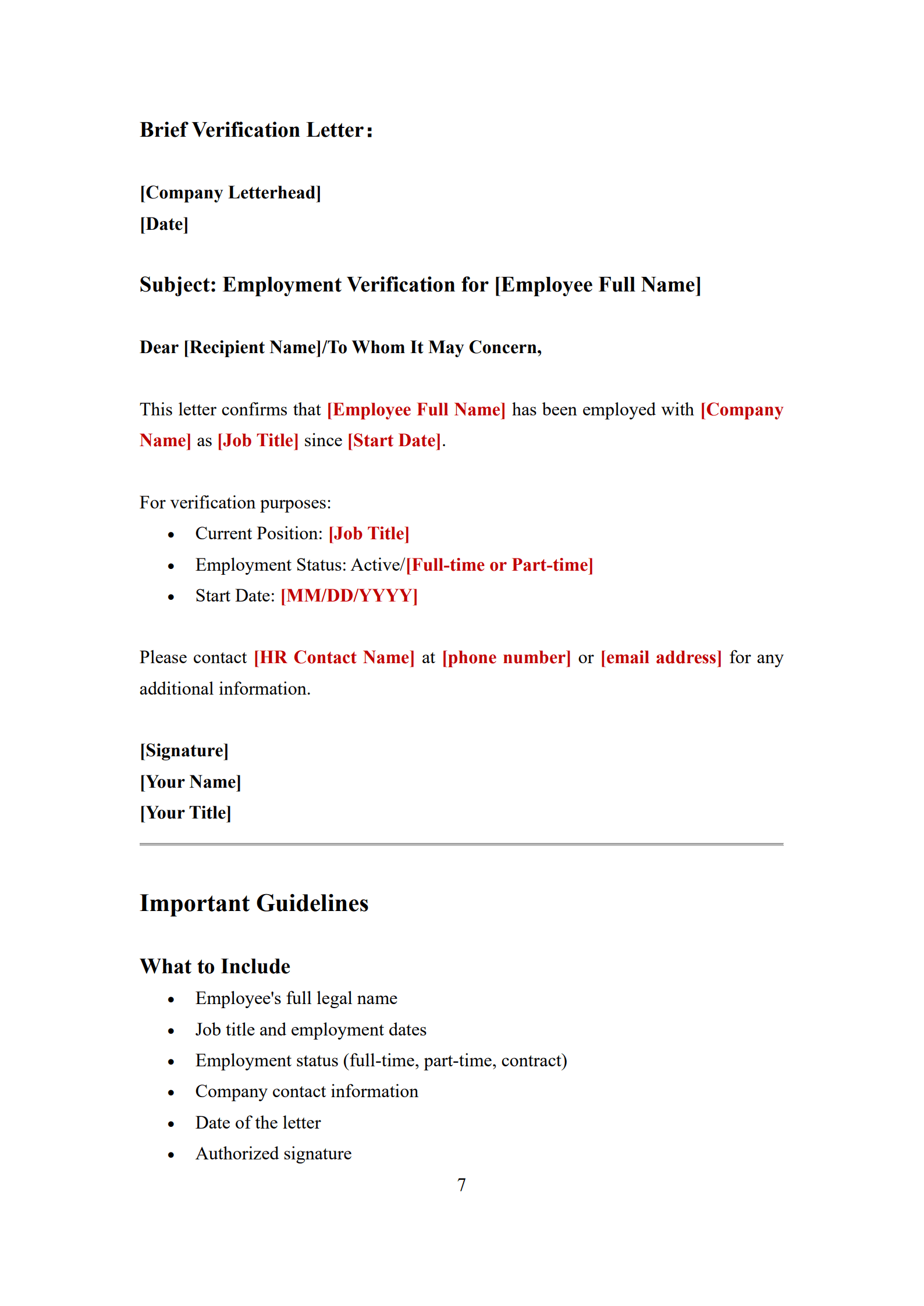 Employment Verification Letter Template_7