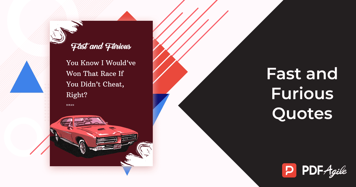 fast and furious quote