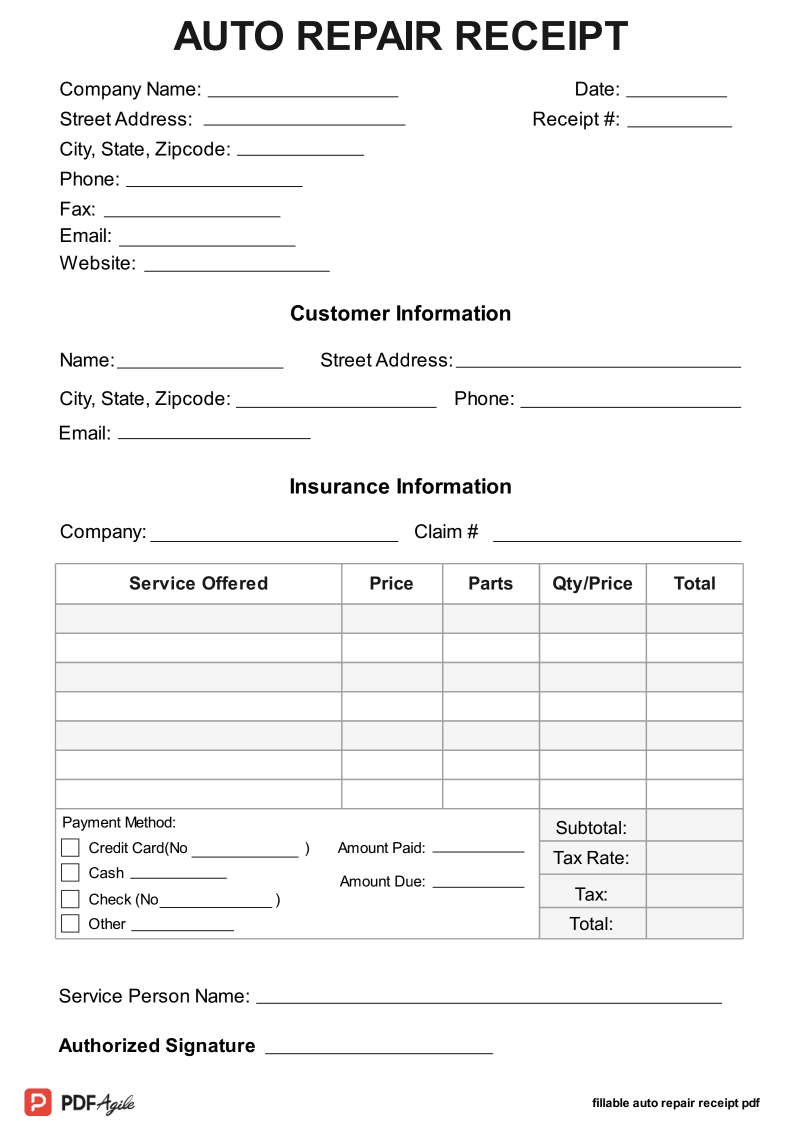 fillable-auto-repair-receipt