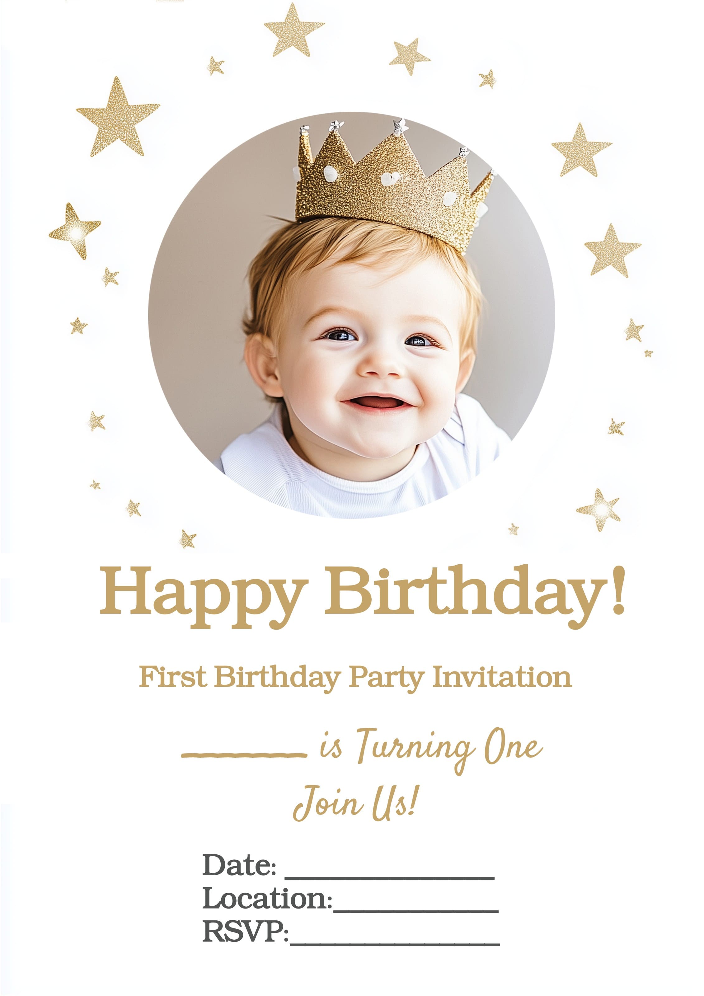 first birthday party invitation