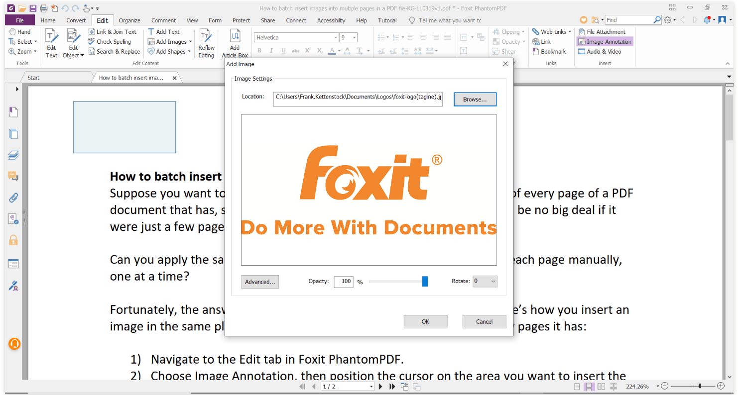 How to Edit PDF in Foxit Reader PDF Agile