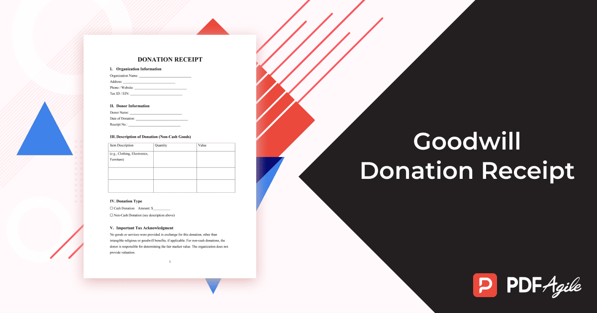 goodwill donation receipt