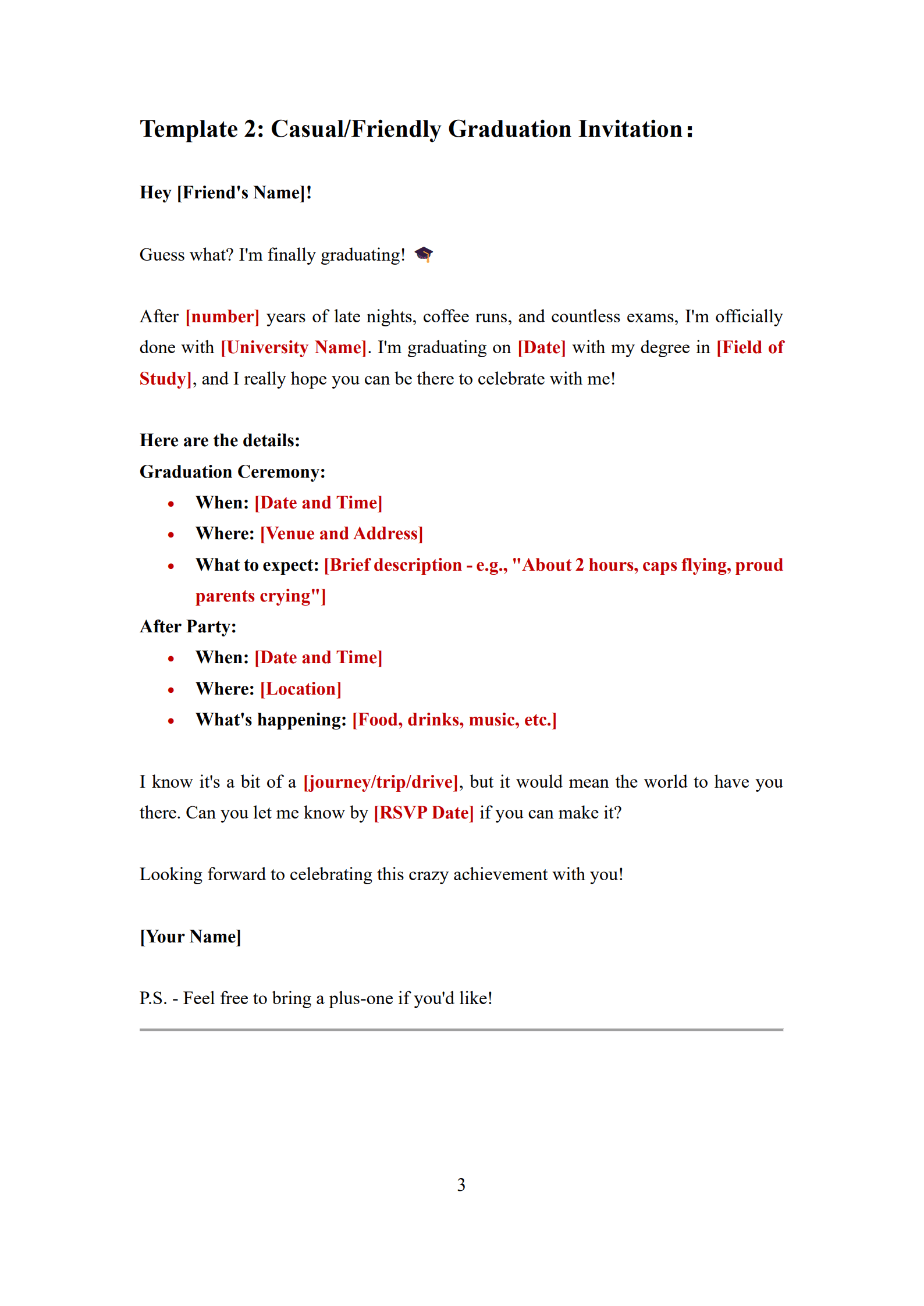 Graduation Invitation Letter Templates_1