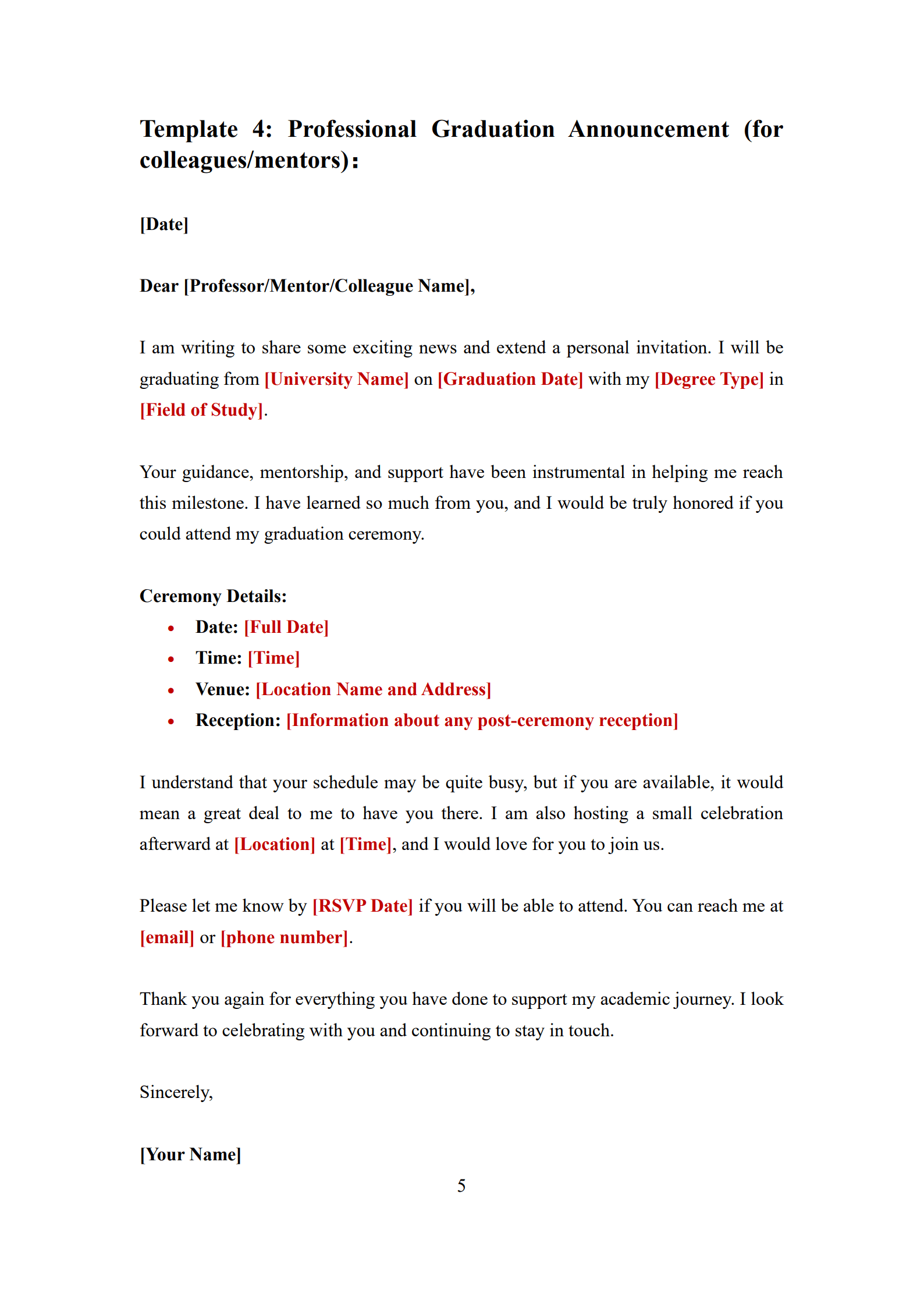 Graduation Invitation Letter Templates_5