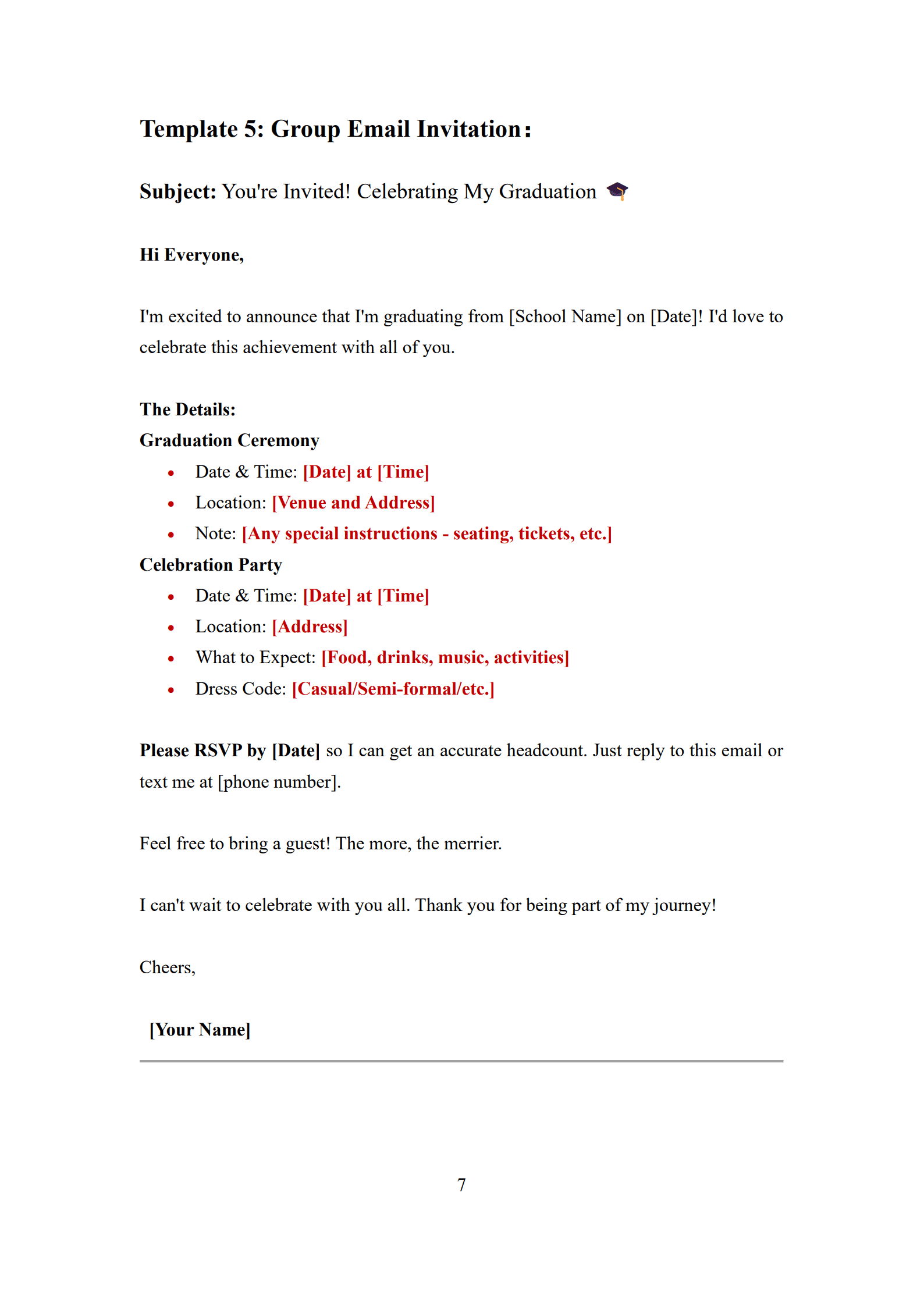 Graduation Invitation Letter Templates_7